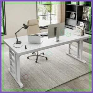 71" Large Computer Desk with USB Ports